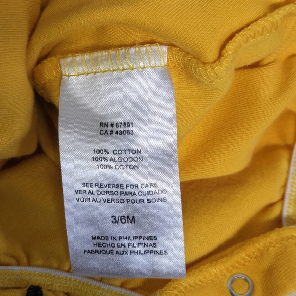 Hawkeyes Girl Yellow Romper - Picture 6 of 7